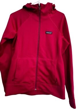 Patagonia Crosstrek Hoodie Womens Size S Pink Full Zip Polartec Fleece Hike